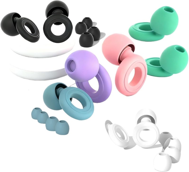 3sets Loop Ear Plugs Sleeping Noise Canceling Ear Plugs Swimming Silicone Ear Breed Stuffer Hear Protector(3Pcs White) - Image 2