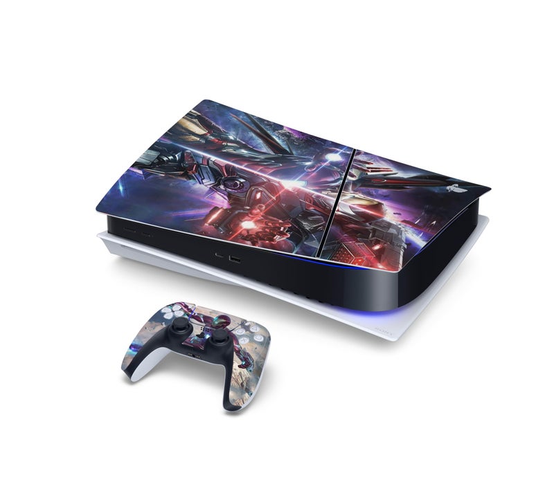 PEYANZ Vinyl Skin Compatible with PS5 Slim (Digital Edition) | HD Print, Scratch Resistant, Bubble-Free Application - Image 3