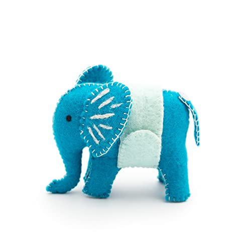 GLACIART ONE Sewing Pin Cushion Elephant | Large Size w/Sleeve for Craft Supplies & Pocket for Scissors | Also for Quilting Needles, Sewing Machine Needles, Safety and T Pins - Image 1