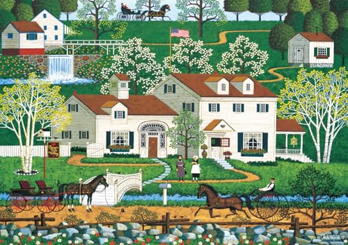 Buffalo Games Gingernut Valley Charles Wysocki 300 Oversized Piece Jigsaw Puzzle Large Oversized Shapes Great for Adults Seniors Family Kids Easy to Grip - Image 5