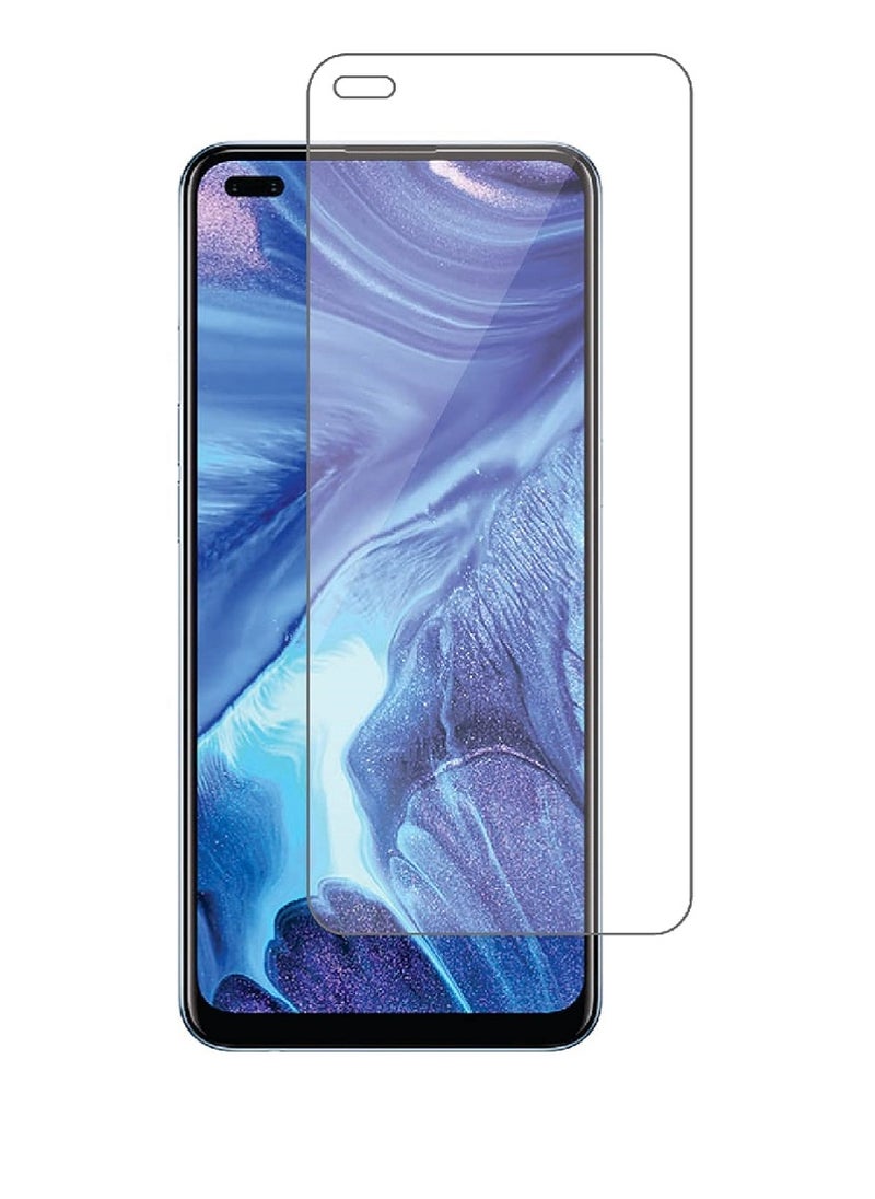 Tempered Glass Screen Protector Clear Designed For Oppo Reno4 Full Screen Coverage And Bubble Free - Image 1