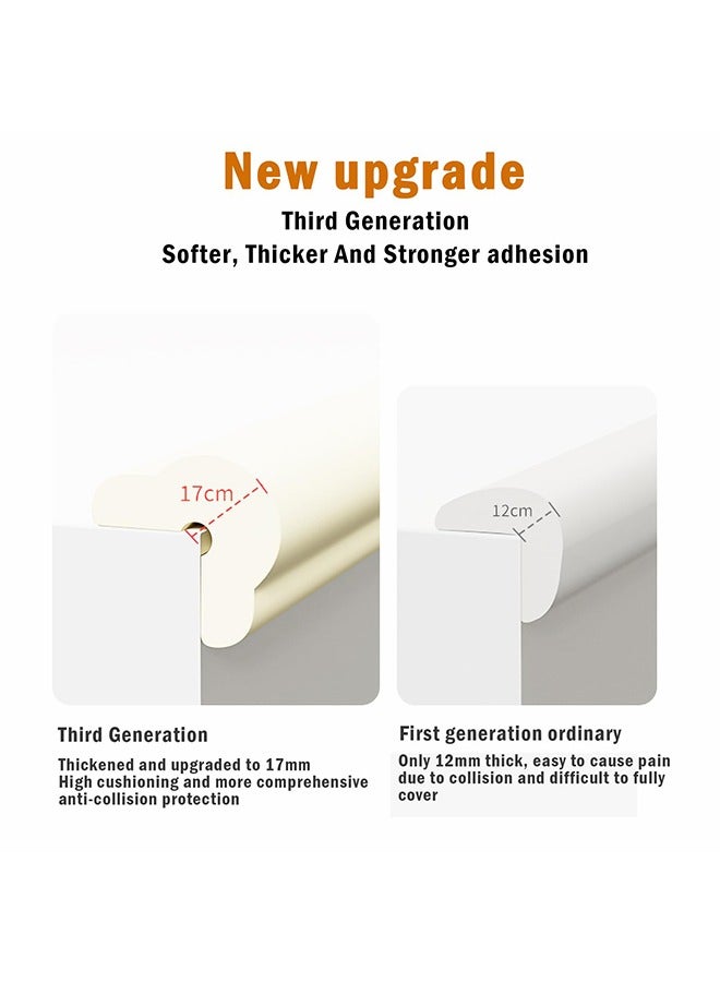 meayul Baby Proofing Soft Corner Protectors, edge safety, Table Edge and Corner Guards for Baby, Baby Safety Corner Guard, Furniture and Tables Child Baby Protection Bumpers, Pre-Taped Corner Cushions - Image 2