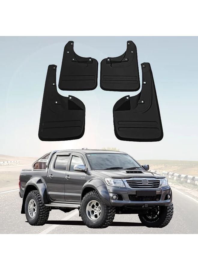 4Pcs Black Mudguard Set For Toyota Hilux Vigo 2006 2014 Front Rear Tire Protection - Image 5
