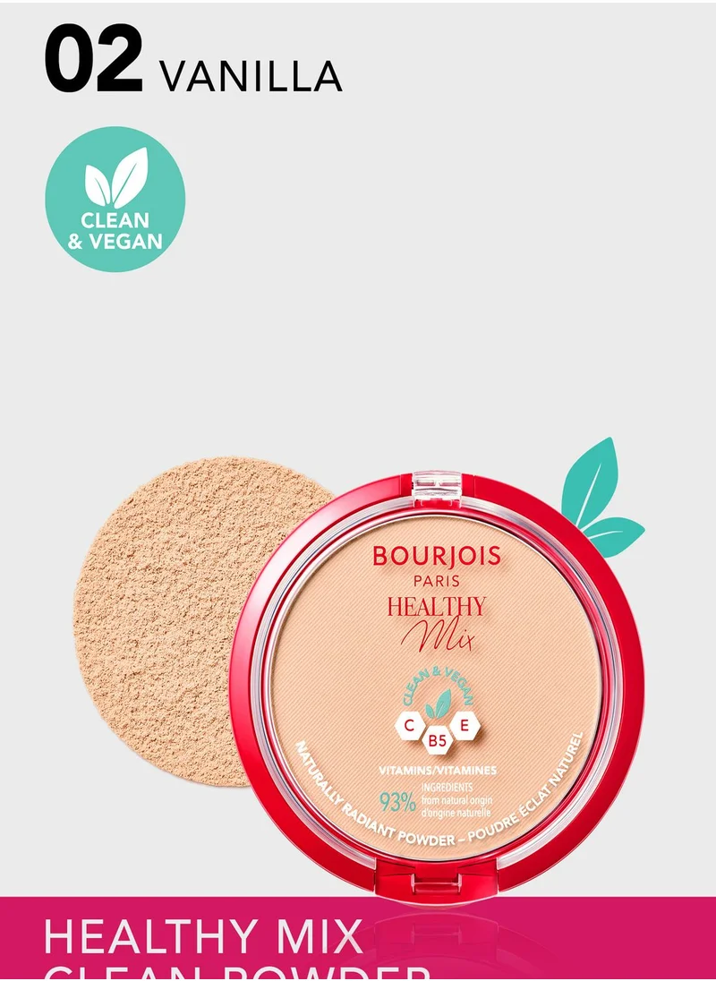 BOURJOIS PARIS Healthy Mix Clean Powder - 02 - Vanilla, 10g