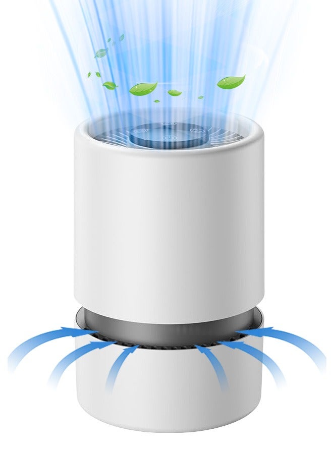 XiuWoo Air Purifiers for Home, 3 in 1 Filter cleaner, True H13 Hepa, Improve Air Quality, Air Freshener for Home 1 Pack, White - Image 1