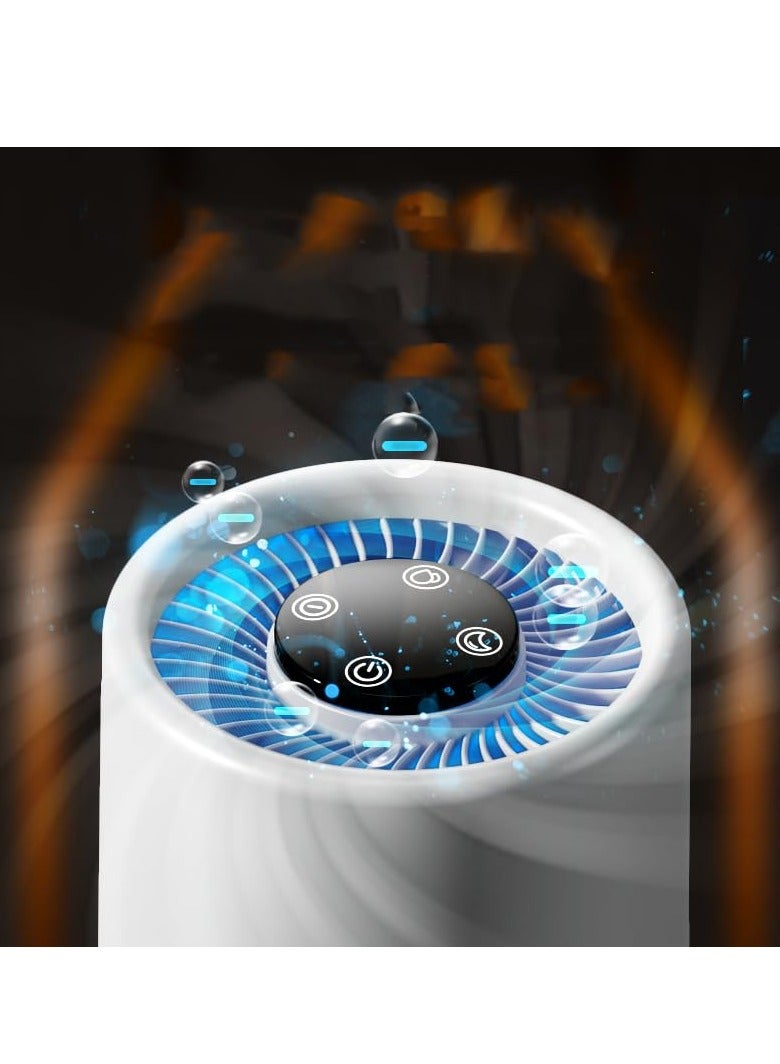 XiuWoo Air Purifiers for Home, 3 in 1 Filter cleaner, True H13 Hepa, Improve Air Quality, Air Freshener for Home 1 Pack, White - Image 5