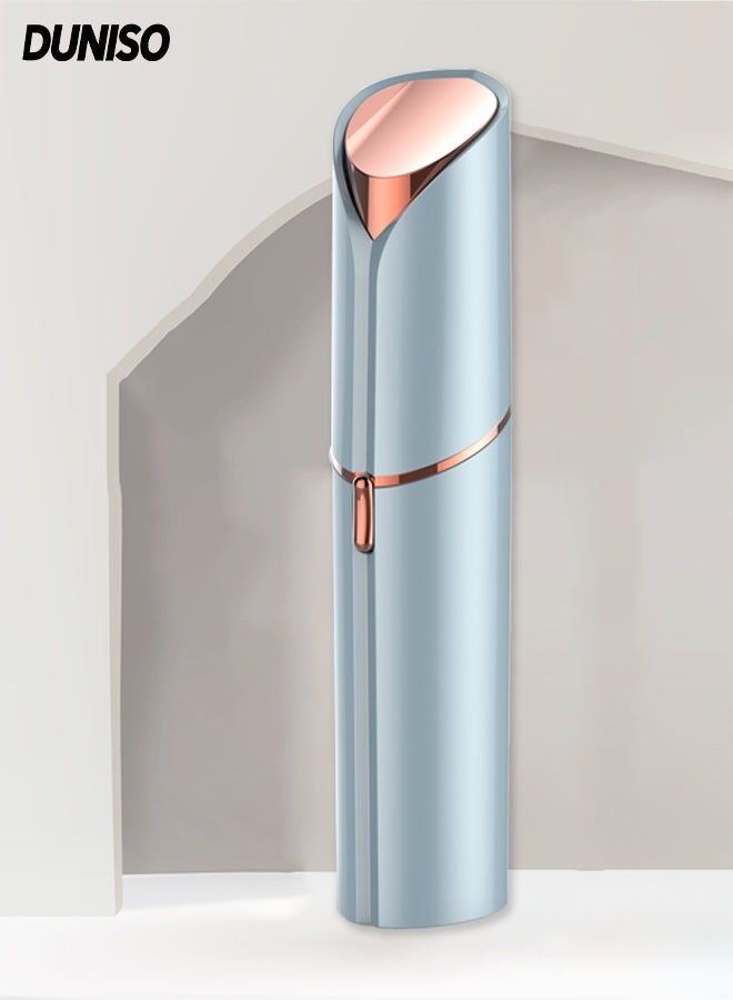 DUNISO إزالة الشعر الكهربائية، جهاز إزالة الشعر للوجه قابل لإعادة الشحن عبر USB للنساء، جهاز إزالة الشعر بدون ألم، سهل الحمل، سهل التنظيف، للشفاه، الذقن، الذراعين - Image 1