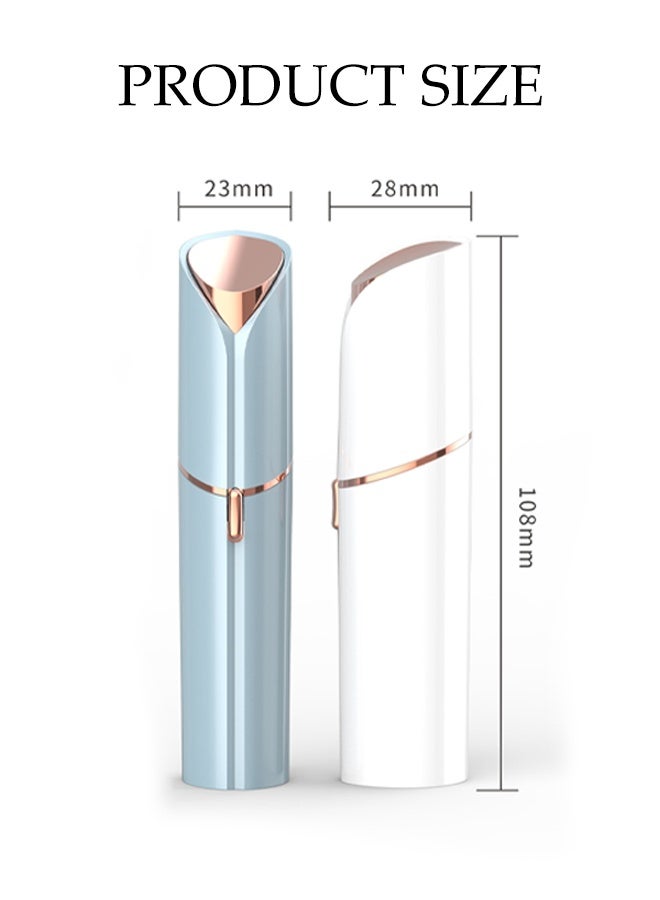 DUNISO إزالة الشعر الكهربائية، جهاز إزالة الشعر للوجه قابل لإعادة الشحن عبر USB للنساء، جهاز إزالة الشعر بدون ألم، سهل الحمل، سهل التنظيف، للشفاه، الذقن، الذراعين - Image 2