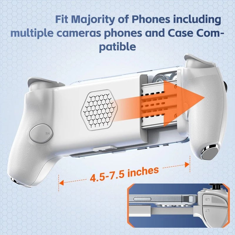 Gamwing AoBing Max Game Controller with Dual Hall-Effect, Type-C Bluetooth for Android, iOS, PC, Switch Joystick, Black - Image 3