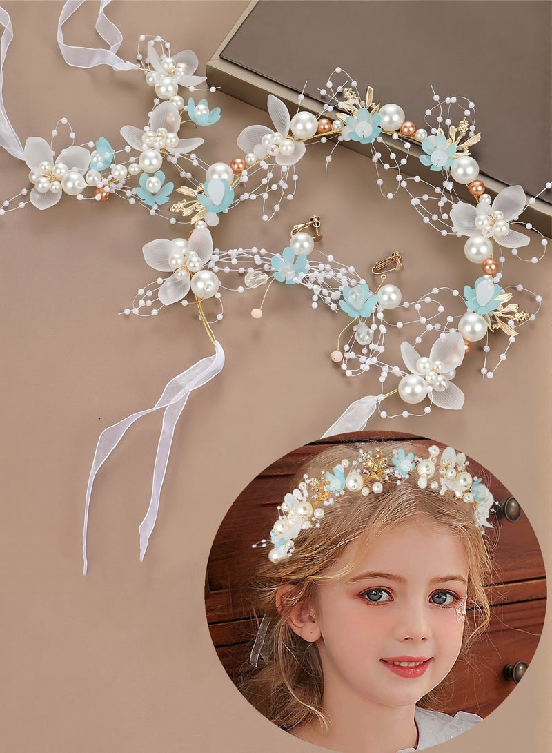 Girls' Hair Band Headdress, Children's Hairpin Clips at the Back of the Head, Anti-Slip Headband and Hair Accessories for Styling, Fashionable Girls' Hair Accessories for Hair Management - Image 1