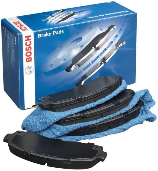 BOSCH مجموعة وسادات فرامل سيراميك زرقاء من بوش BE45 متوافقة مع بعض سيارات ألفا روميو سبايدر فيراري مرسيدس بنز 190 230 250 280 300 بورش 911 930 فولكس فاجن ترانسپورتر فاناگون المزيد أمامي - Image 2