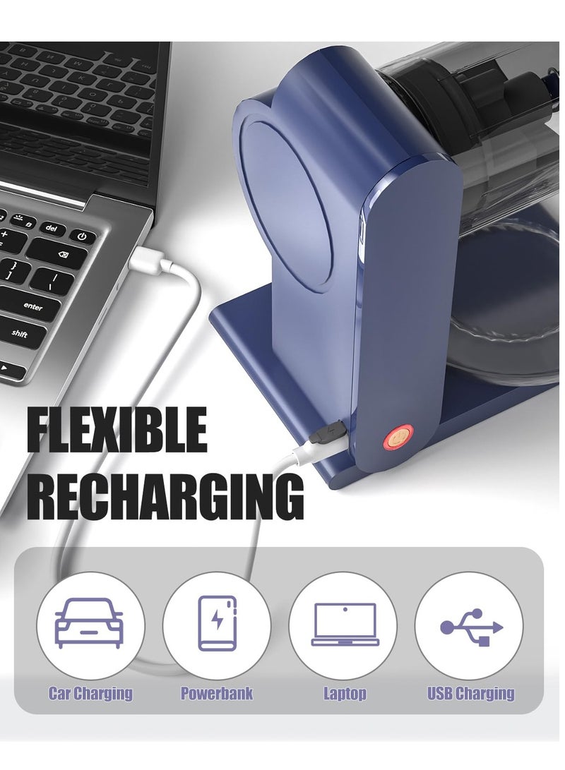 KASTWAVE آلة صنع مخروط الثلج المبشور، وصانع المشروبات المجمدة، وآلة صنع الثلج مع قالب ثلج بلاستيكي قابل لإعادة الاستخدام وشفرة من الفولاذ المقاوم للصدأ، وآلة صنع الثلج المجروش، وطاولة الكوكتيل الكهربائية في المطبخ - Image 4