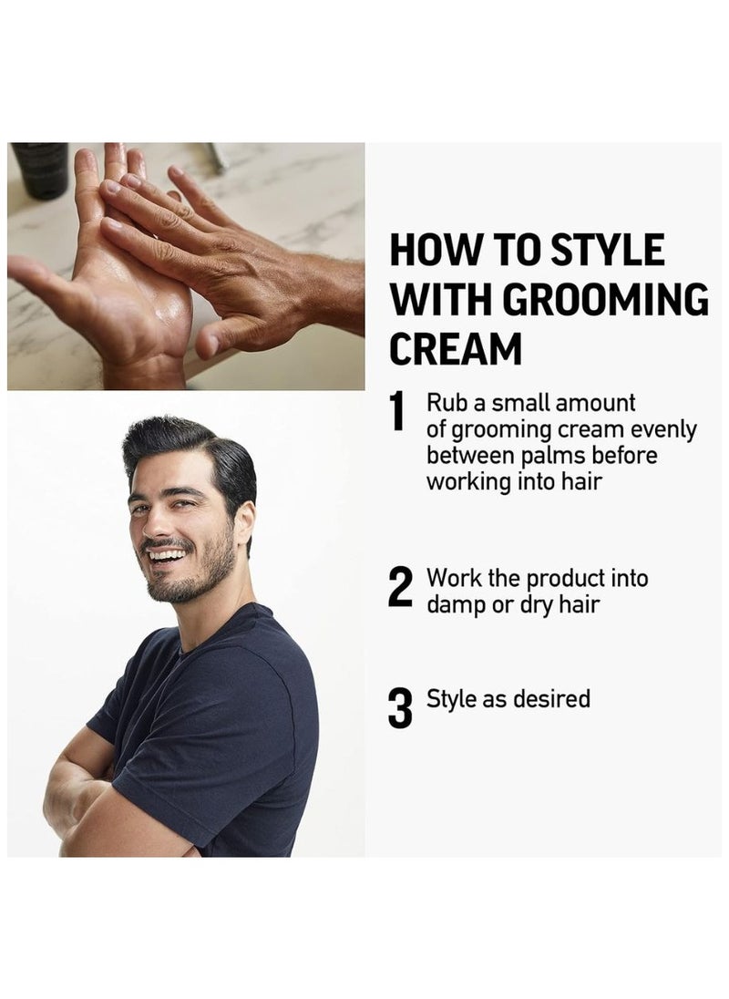 AMERICAN CREW Grooming Hair Styling Cream, 85 g, Straight Sleek Look, Soften Curly Hair, Aloe Vera Conditioning, Moisture Repellent, High Hold and Shine  - Image 4