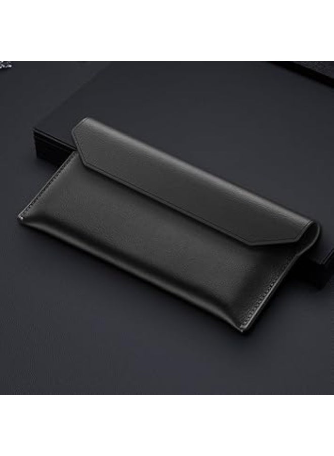 Luxury Leather Protective Case with Classic Magnetic Flip Design for Huawei Mate XT Ultimate Neo, Elegant Scratch-Resistant and Shockproof Cover Made of Premium Leather, Provides Full Protection with a Stylish and Sophisticated Look, Perfect for Daily Use, Work, and Travel – Black Color - Image 1