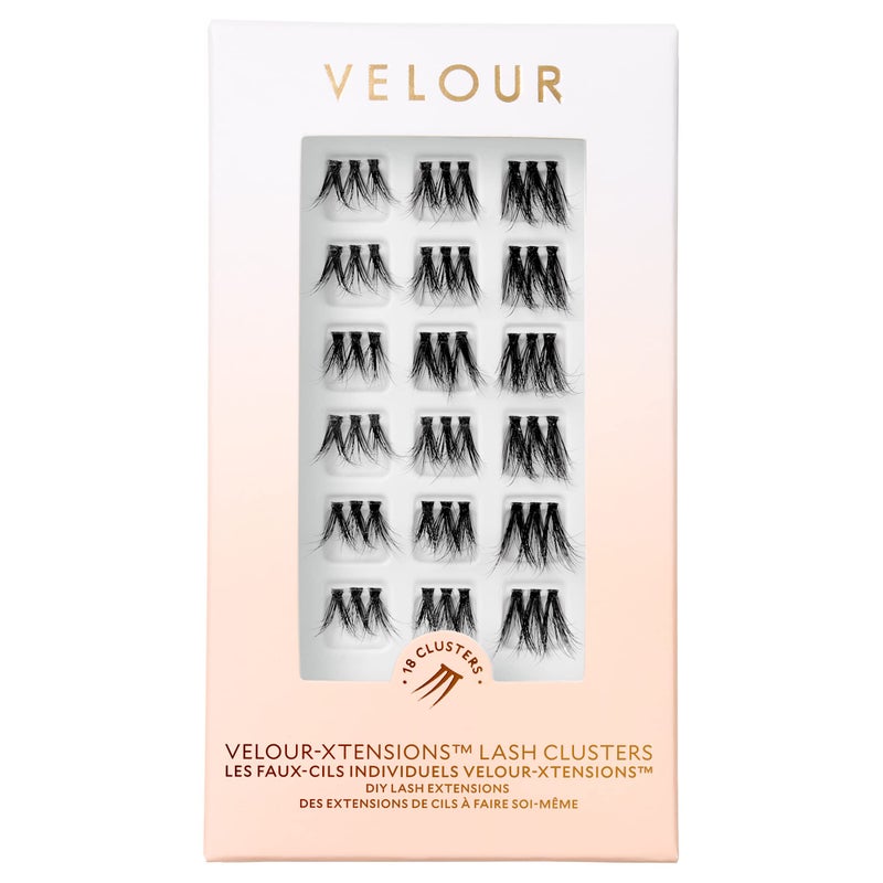 VelourXtensions Lash Clusters 18 Individual Cluster Eyelash Extensions Lightweight  Fluffy Lash Extensions Soft  Comfortable Eyelash Clusters Natural Lashes All Eye Shapes Volume