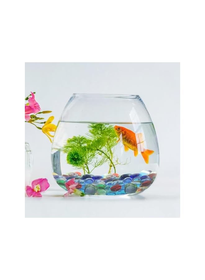 The Bros Colorful small stones mixed with transparent glass beads for hydroponic fish tank decoration and landscaping(60 per pack) - Image 5