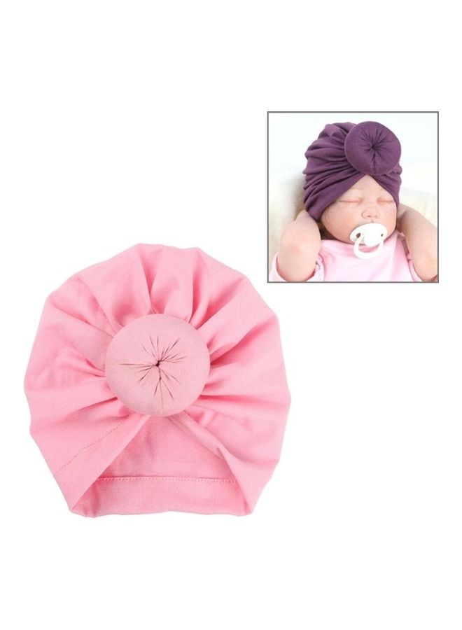 BGM Toddler Infant Kids Cotton Turban Knot Wrap Headband Pink - Image 1