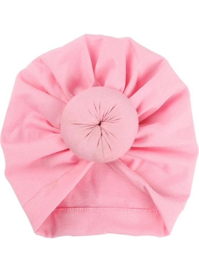 BGM Toddler Infant Kids Cotton Turban Knot Wrap Headband Pink - Image 2