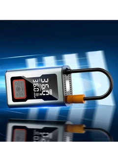 فرش ضاغط هواء محمول للسيارة من FARSH بقوة 150 رطل/بوصة مربعة، مضخة هواء أوتوماتيكية مع بطارية قابلة لإعادة الشحن ومصباح يدوي رقمي LCD/LED، منفاخ إطارات كهربائي للسيارة/الدراجة/الدراجات النارية/الكرة  - Image 3