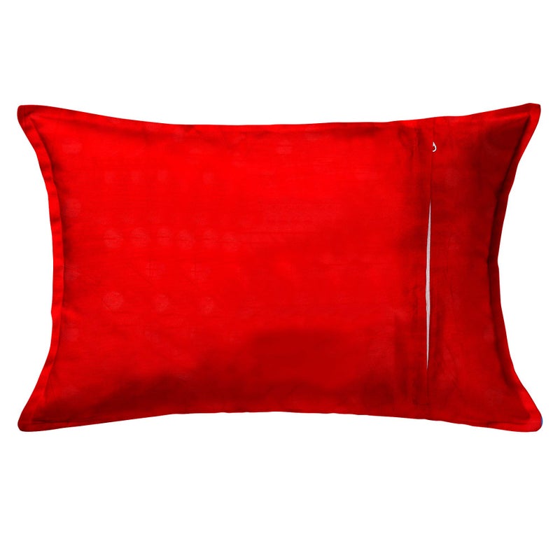 Kuber Industries Kuber Industries Disney Minnie Mickey Print Silk Special Long Crush Pillow Cover- Set of 4, Black & Red-KUBMART202  - Image 3