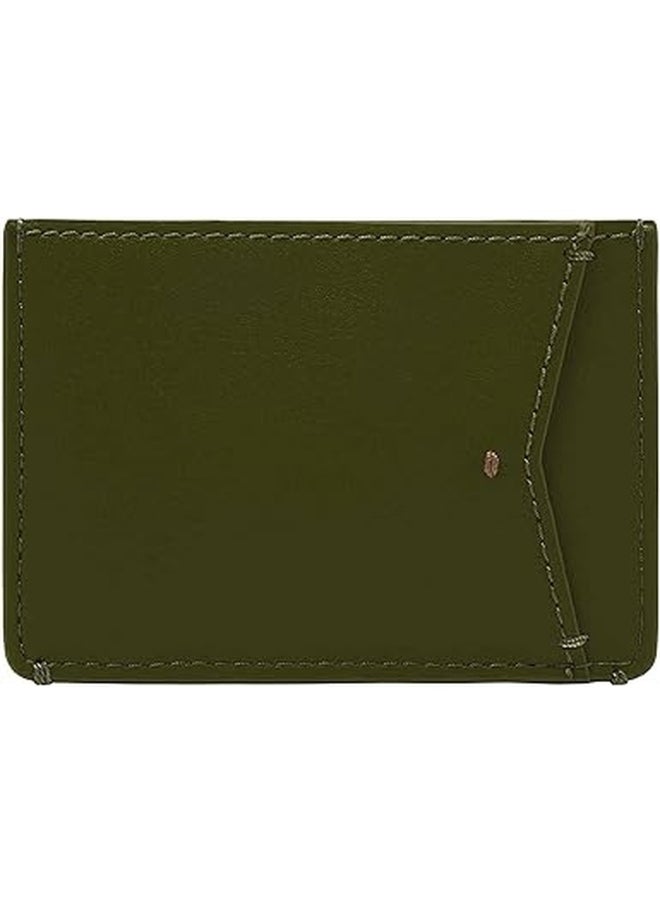 FOSSIL - Fossil Men's Joshua Vegan Cactus Slim Minimalist Card Case Front Pocket Wallet for Men - Image 1