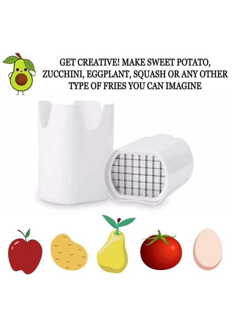 SYOSI French Fry Cutter, Deep Fryer Air Fryer Potato Fries Cutter Natural Cut French Fry Cutter, Veggie Dicer Chopper Veg Chopper - Image 4