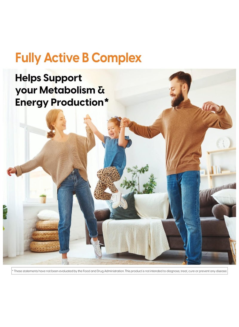 Doctor's BEST Fully Active B Complex Supports Energy Nervous System Optimal Health 60 Veg Caps  - Image 4
