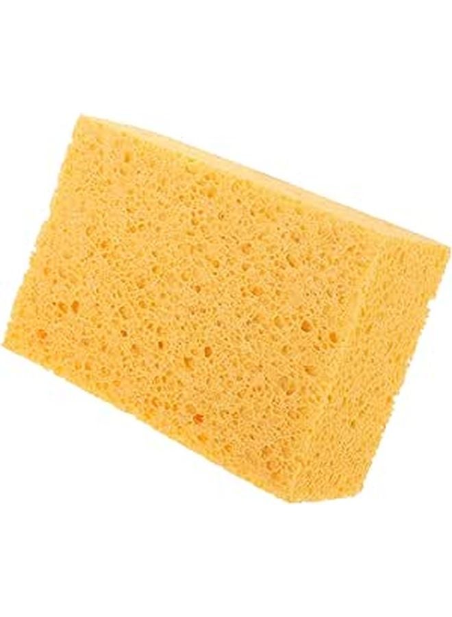 Thick Wood Pulp Cellulose Sponge Block 15x10x5cm For Microwave Oven Descaling And Dish Scrubbing - Image 1