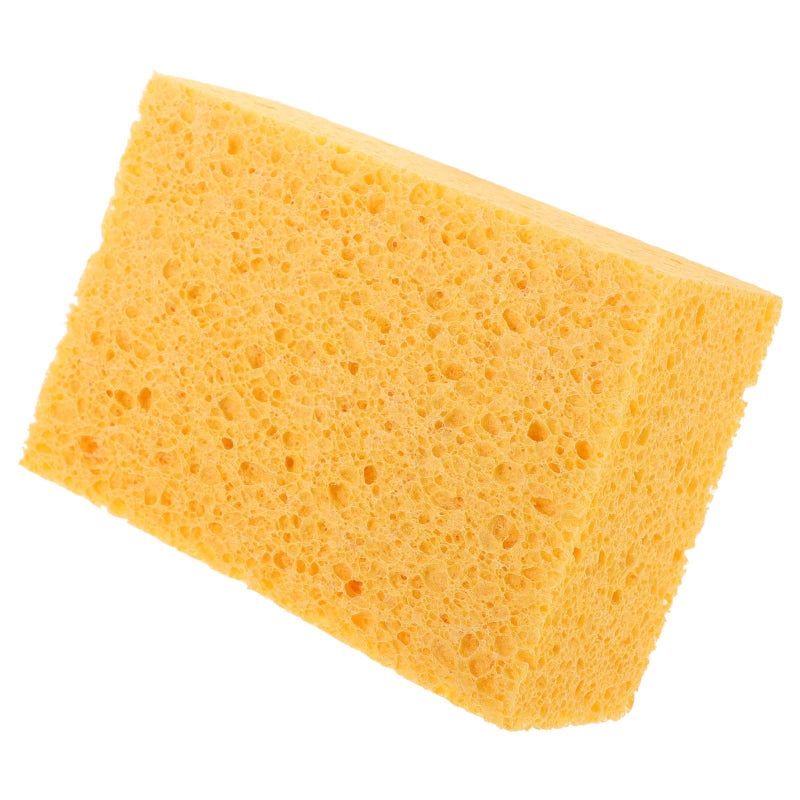 Thick Wood Pulp Cellulose Sponge Block 15x10x5cm For Microwave Oven Descaling And Dish Scrubbing - Image 2