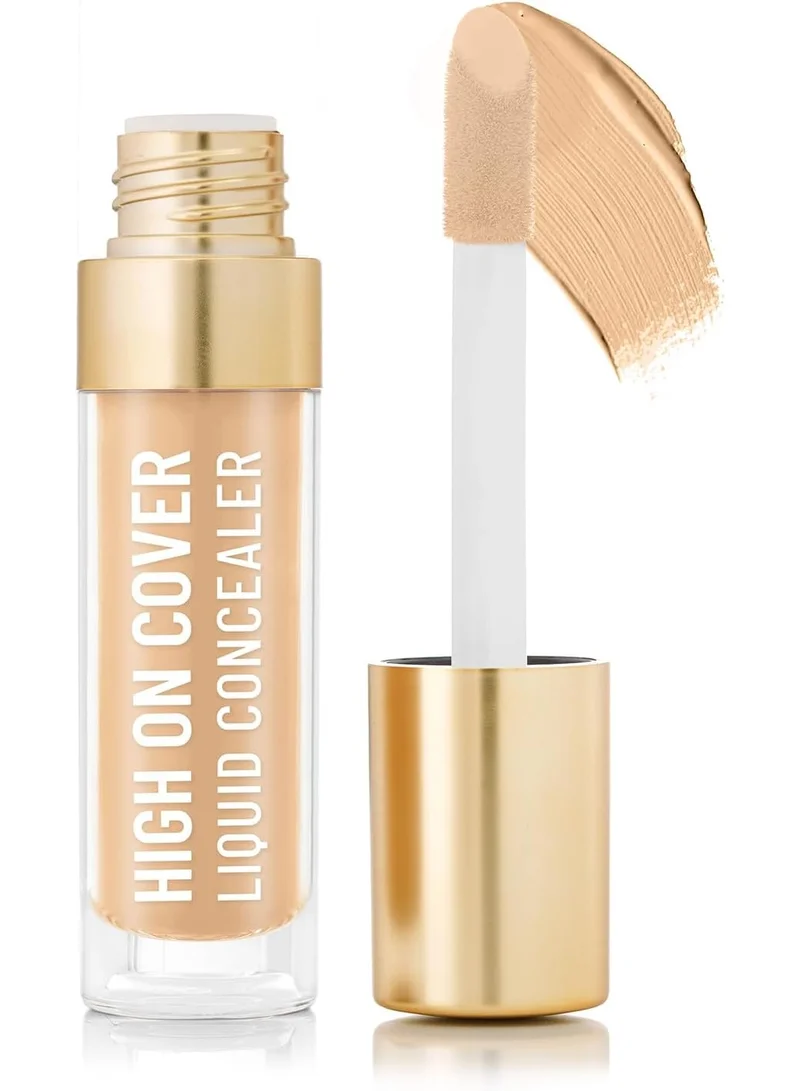 Swiss Beauty SWISS BEAUTY Select High On Cover Liquid Concealer With No-Crease Formula | Matte Finish Full Coverage | All Skin Type Enriched With Vitamin E| Shade- 4.0 Deep, 5.5Ml |, 1 Count