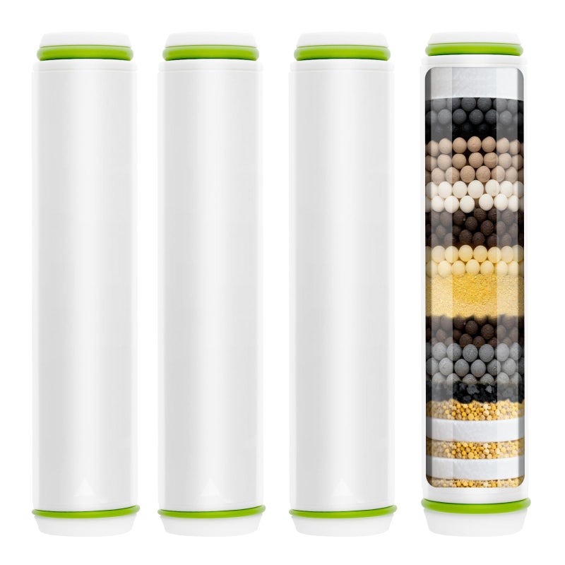 Linsuely 4 Pack Replacement Filters Compatible With PWERAN Handheld Shower Head,Shower Filter For Fitespot,Removes Chlorine - Image 1