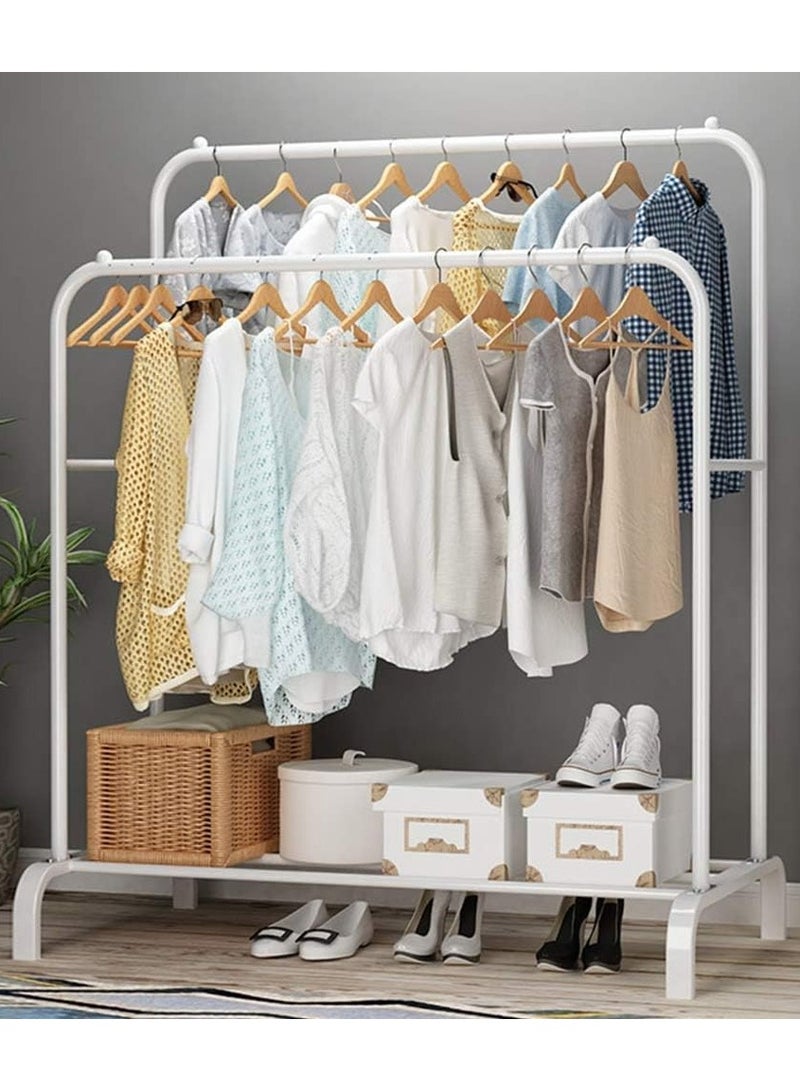 بريمو بلس علاقة ملابس معدنى منظم وحامل ملابس أبيض - Image 4