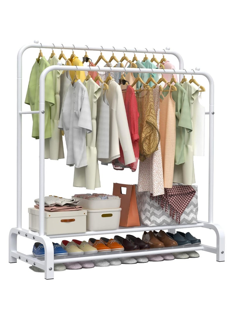 بريمو بلس علاقة ملابس معدنى منظم وحامل ملابس أبيض - Image 5