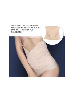 Postpartum Belly Wrap Women C Section Girdle Belt Post Partum Support After Birth Recovery Band Waist Pelvis Shapewear Khaki