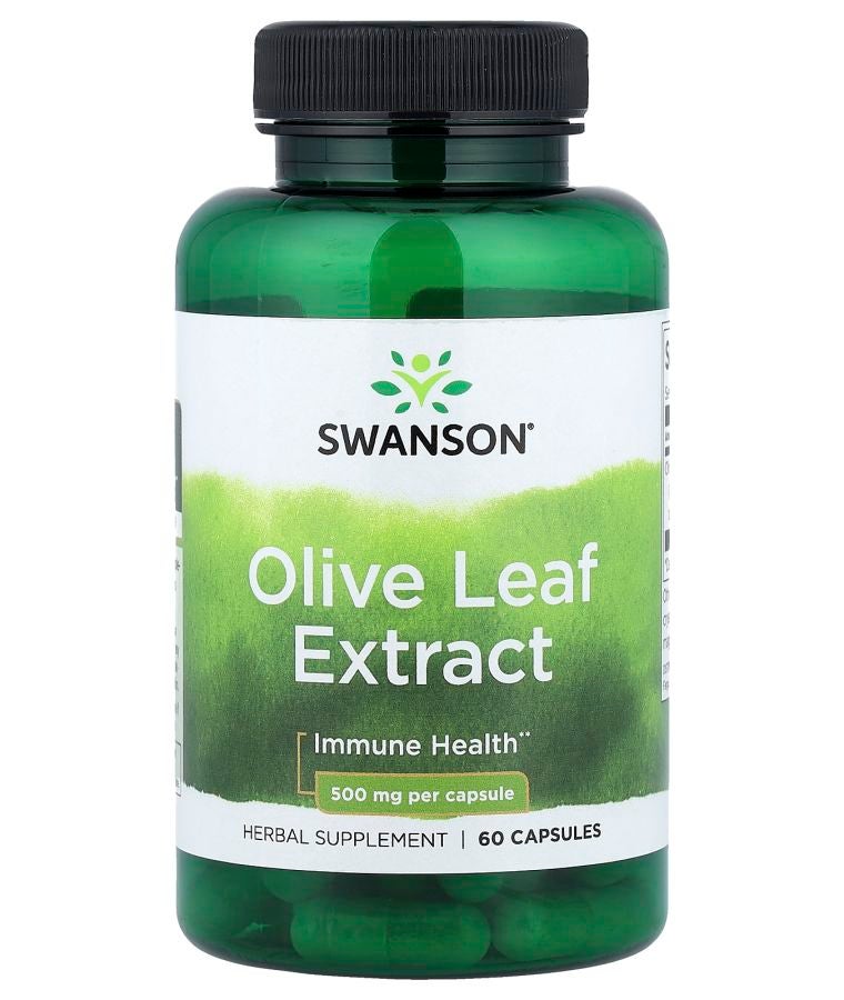 Olive Leaf Extract  500 mg  60 Capsules
