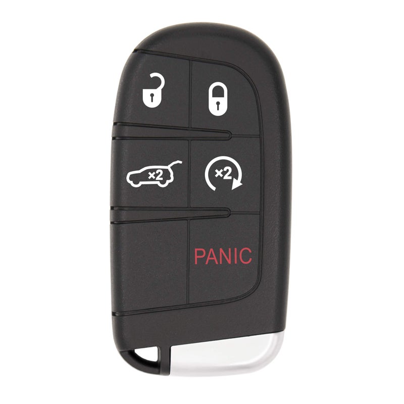 Keyless2Go Replacement for 5 Button Proximity Remote Smart Key for Jeep Compass M3N-40821302 68250343 AB