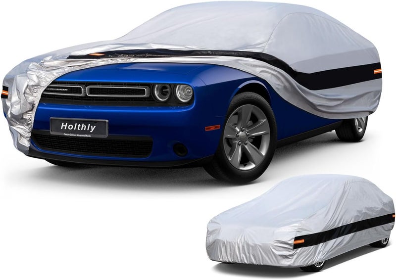 Holthly 10 Layers Car Cover for Dodge Challenger Hellcat (2008-2024) - Waterproof All Weather Protection - Image 1