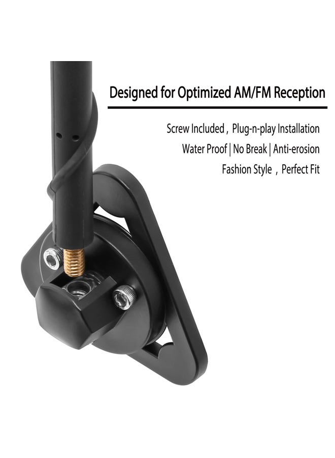 KSaAuto Spiral Antenna Compatible with Jeep Wrangler JL JK JKU JLU Rubicon Unlimited Sahara Gladiator (2007-2021) | 16" Flexible Stub Antenna Replacement | Upgrade Designed for Premium Radio Reception - Image 5