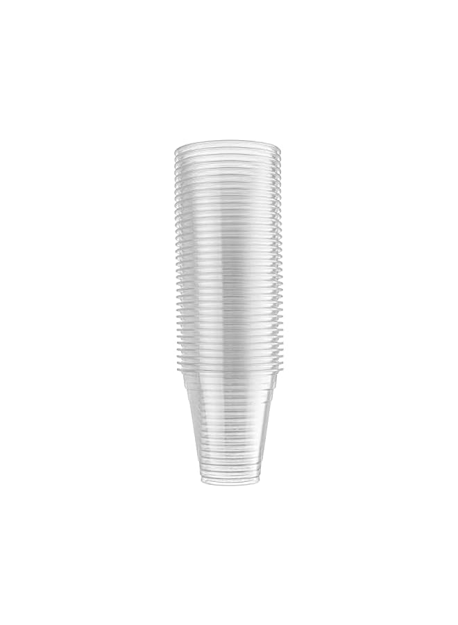 Raxoom Stack Man Clear Disposable Plastic Cups 16 oz. [50 Pack] Ultra PET Cold Drinks, Perfect Use for Party, Beer, Smoothies, Premium Quality - Image 4