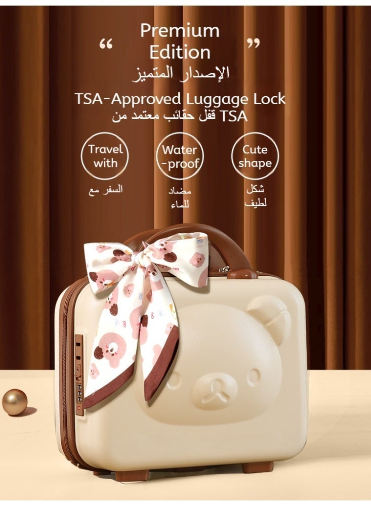 KOYIS 23 PCS Baby Gift Set Suitcase - For Baby Boys & Girls, 100% Cotton Baby Clothes Hat Bear Pillow Towels, Cozy Four Seasons Use Spring Summer Autumn Winter, 0-3 Months - Teddy Bear - Image 3