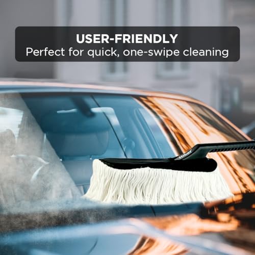 Hiker by Varroc Multi-Purpose Car Duster | Wax-Treated Microfiber Brush for Scratch-Free Cleaning | Long Handle, Reusable, Ideal for Car, Truck, SUV & Home Use - Image 4