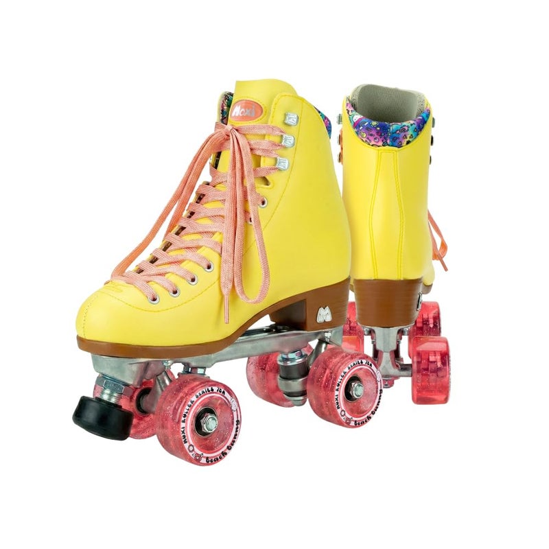 Moxi Beach Bunny Roller Skates for Women - Colorful, Precision-Fit Skate with High-Rebound Wheels, Moisture-Wicking Lining & Padding, Roller Skates, Strawberry Lemonade - 10 - Image 1