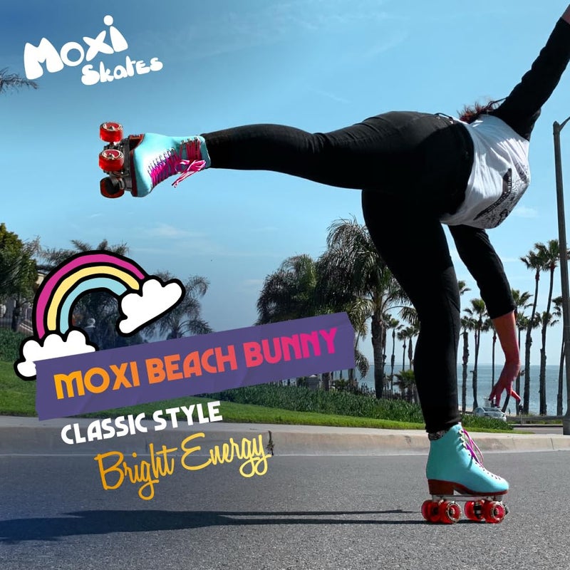 Moxi Beach Bunny Roller Skates for Women - Colorful, Precision-Fit Skate with High-Rebound Wheels, Moisture-Wicking Lining & Padding, Roller Skates, Strawberry Lemonade - 10 - Image 3