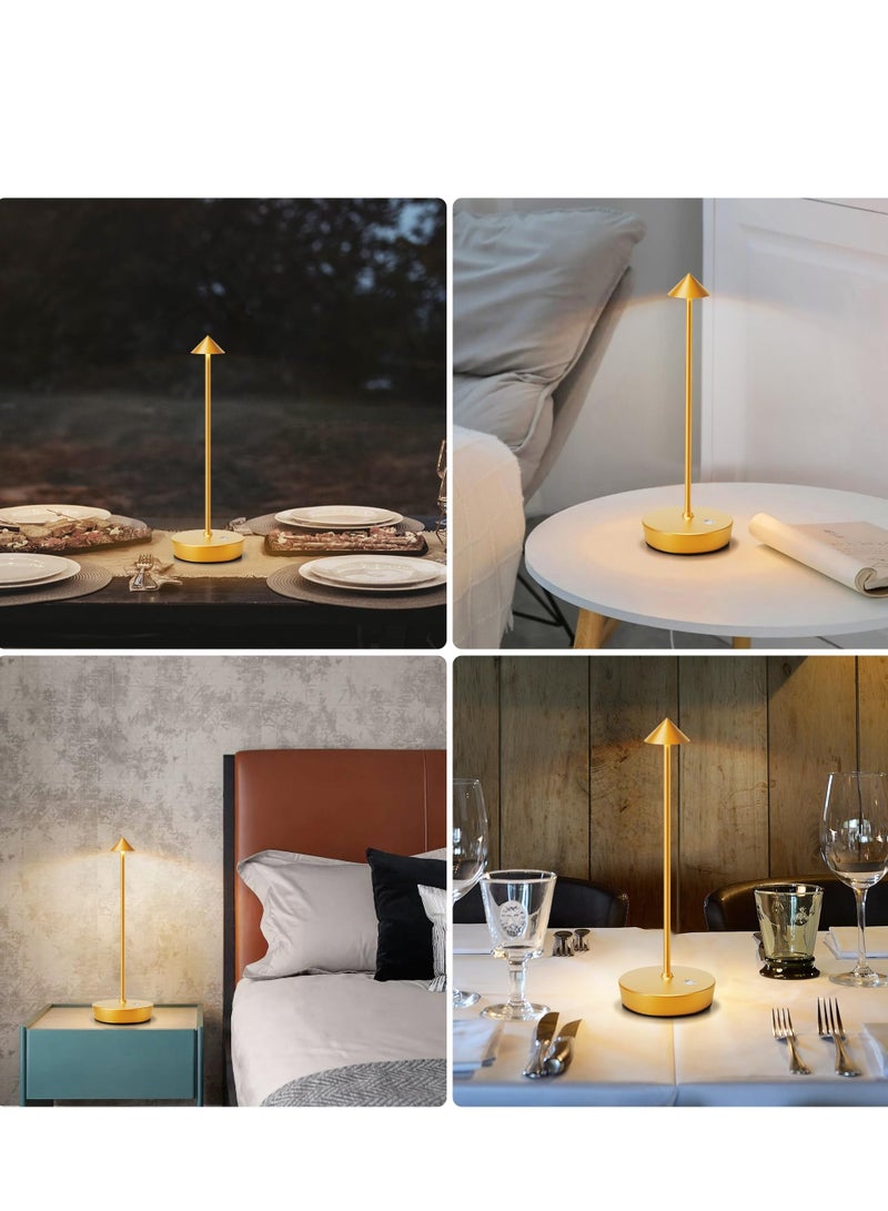Momore Led Table Lamp, with 3 Colors Light, Warm and Bright Light for Outdoors, Bedroom and Restaurant, USB Charge, 31*11cm - Image 3