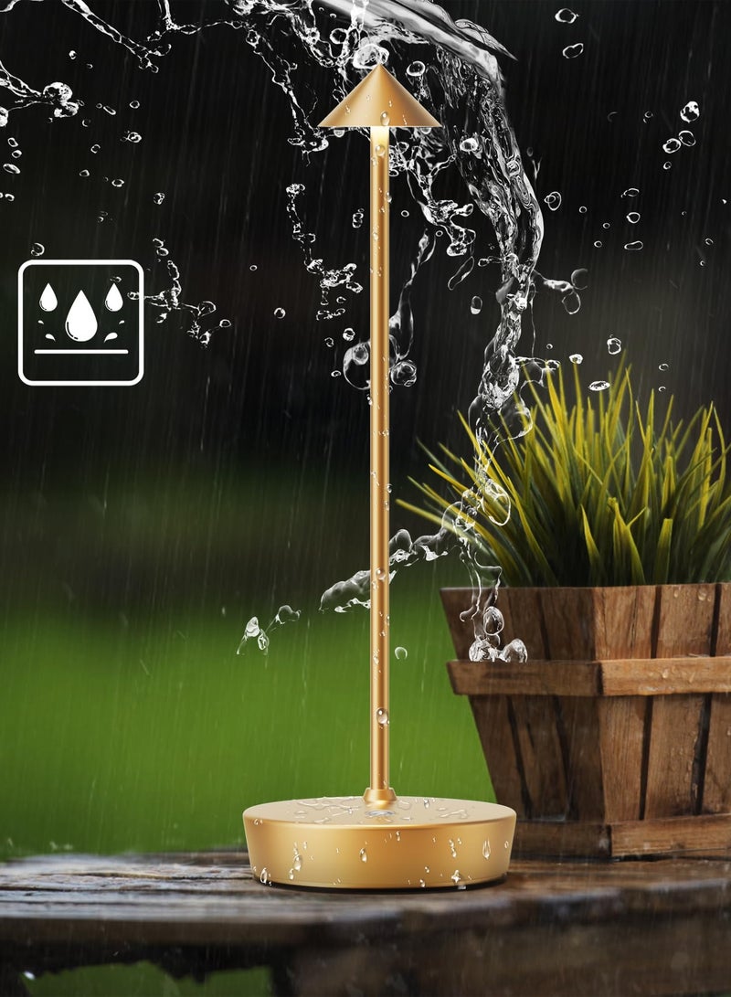 Momore Led Table Lamp, with 3 Colors Light, Warm and Bright Light for Outdoors, Bedroom and Restaurant, USB Charge, 31*11cm - Image 5