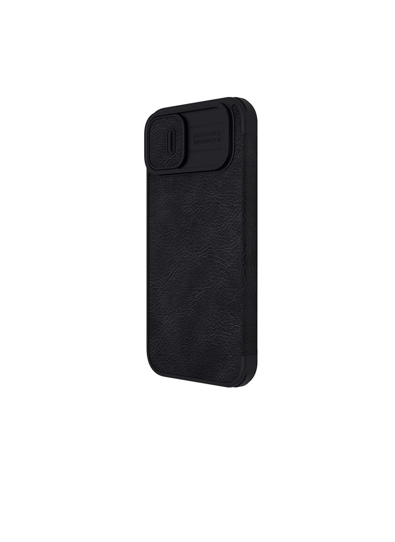 Nillkin - Qin Pro Leather Case Apple iPhone14 6.1 2022-Black - Image 1