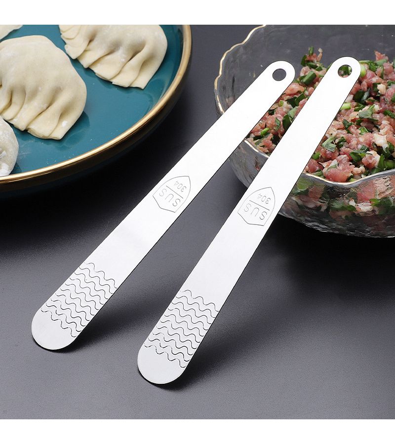 1 Pc 304 Stainless Steel Dumpling Stuffing Spoon Wonton Filling Spoon Butter Cheese Spreader Baking Tool Kitchen Gadget - Image 5
