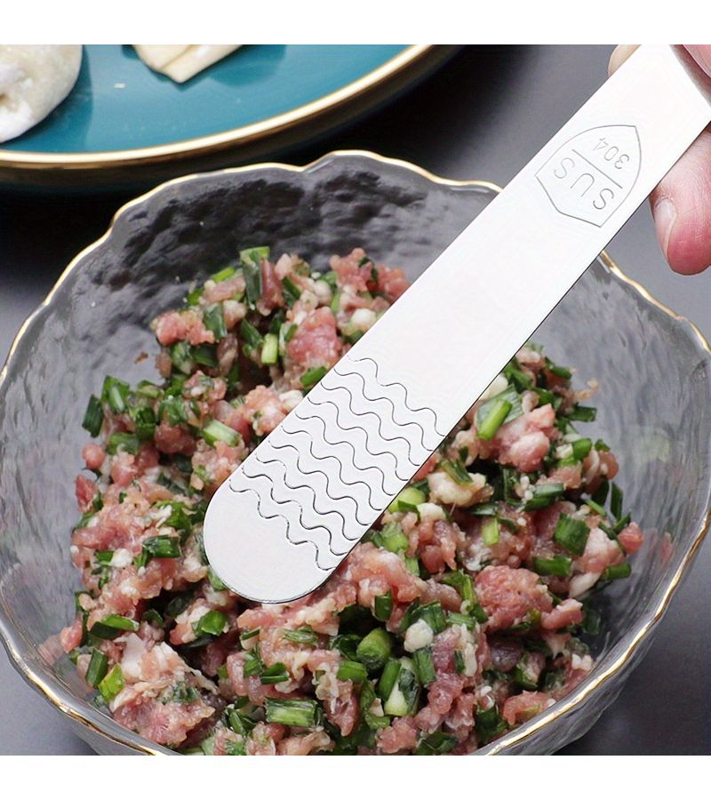 1 Pc 304 Stainless Steel Dumpling Stuffing Spoon Wonton Filling Spoon Butter Cheese Spreader Baking Tool Kitchen Gadget - Image 3