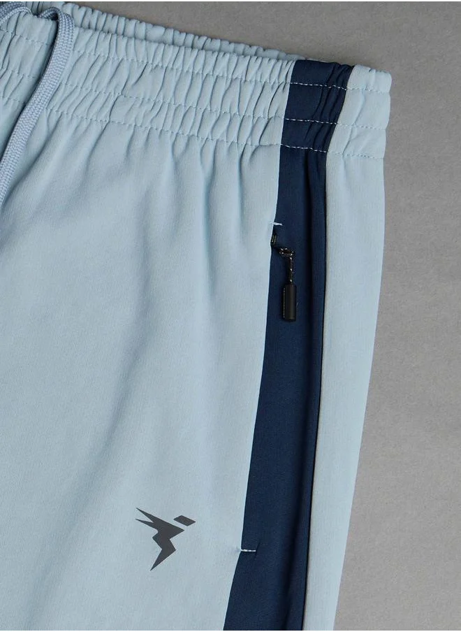 تكنوسبورت Men Solid Slim Fit Track Pants with Techno Dry by Styli