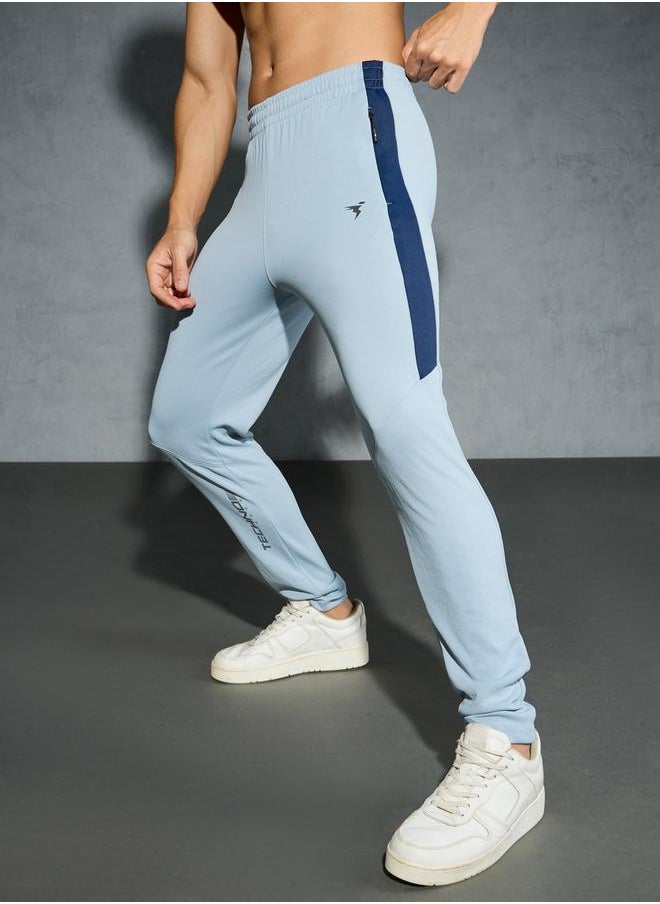 Technosport Men Solid Slim Fit Track Pants with Techno Dry by Styli  - Image 2